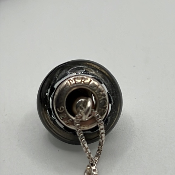 PERLAMORE CHANGEABLE GLASS BEAD AND STERLING SILVER EARRINGS - Picture 4 of 5